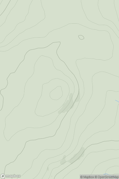 Thumbnail image for Crow Hill [Lancashire, Cheshire and S Pennines] showing contour plot for surrounding peak